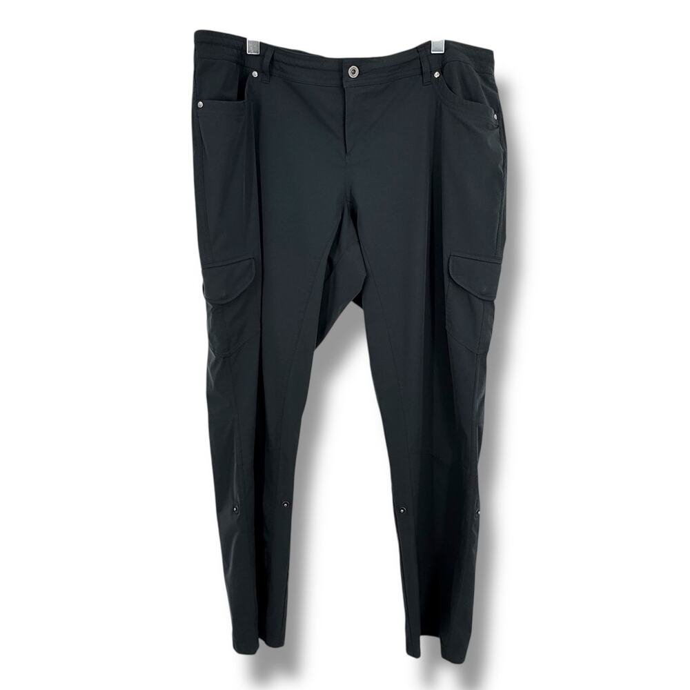 Kuhl Freeflex pants women's 20W roll up adjustable outdoor hiking pockets gray